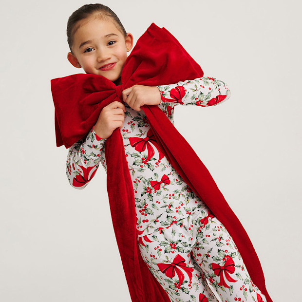 Posh Peanut Happy Holly-days Classic Pajama Set.