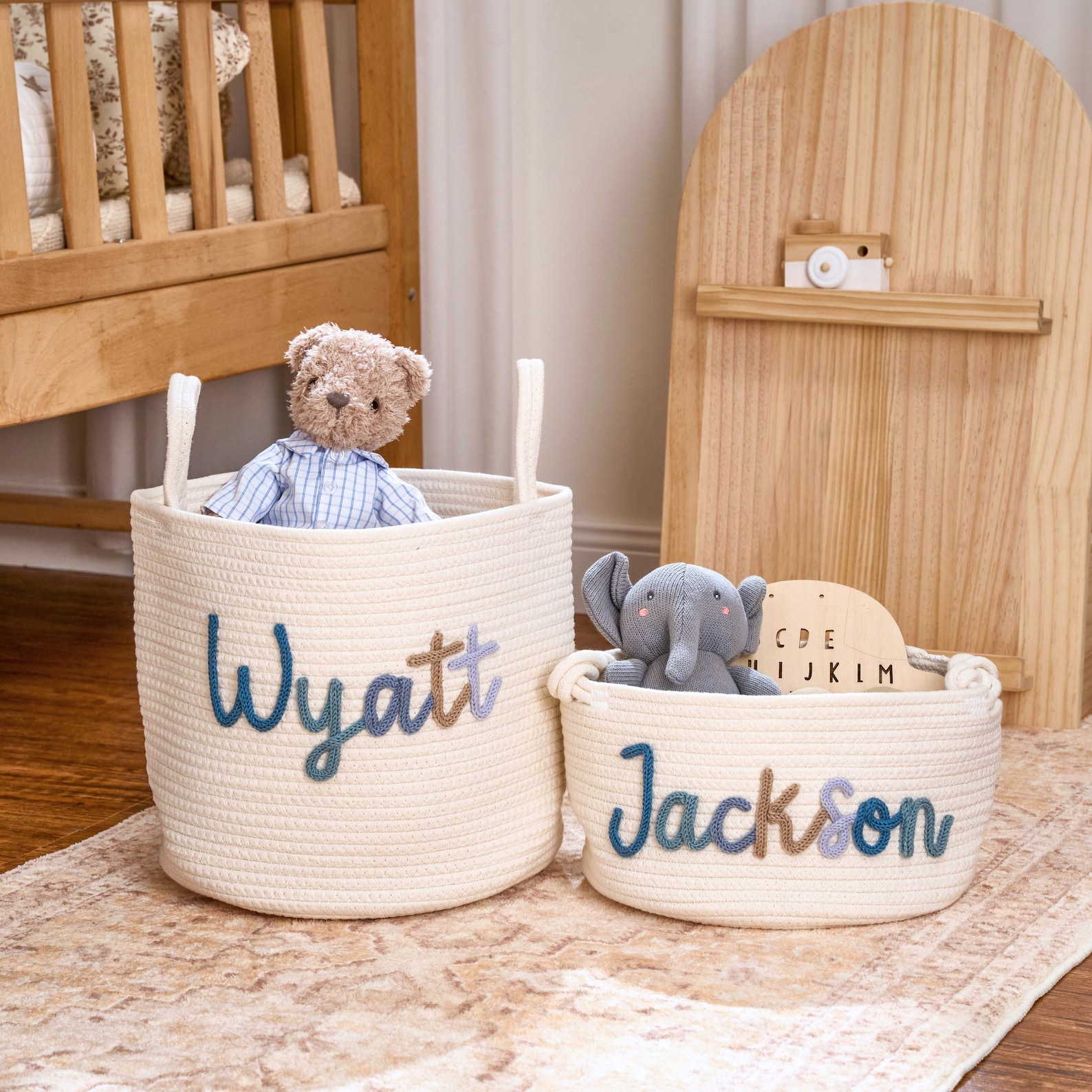 Personalized Handmade Basket.