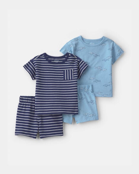 Carter's 4-Piece Shark Top & Short Set.
