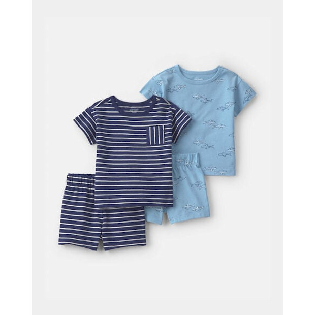 Carter's 4-Piece Shark Top & Short Set.