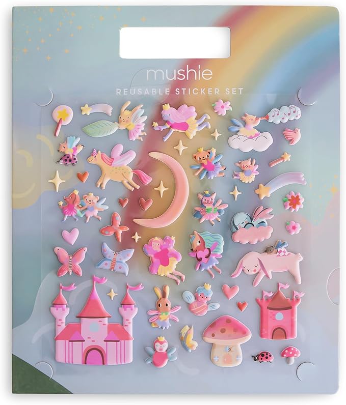 mushie Reusable Sticker Book Set (Fairies).