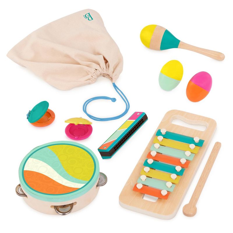 B. toys Wooden Instrument Set.