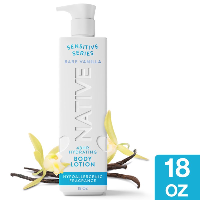 Native Sensitive Series Hypoallergenic 48-Hour Hydrating Body Lotion  - $15.99.