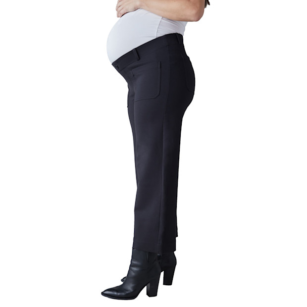 Ingrid and Isabel Maternity Crop Wide Leg Maternity Pants.