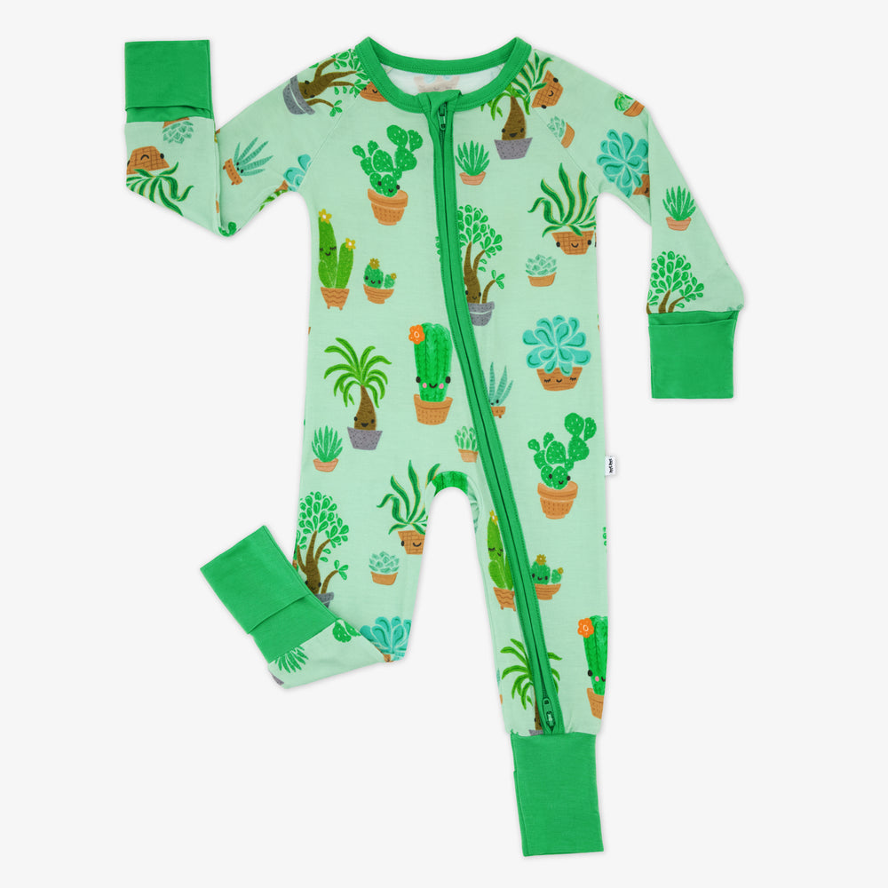 Little Sleepies Succulent Love Zippy.