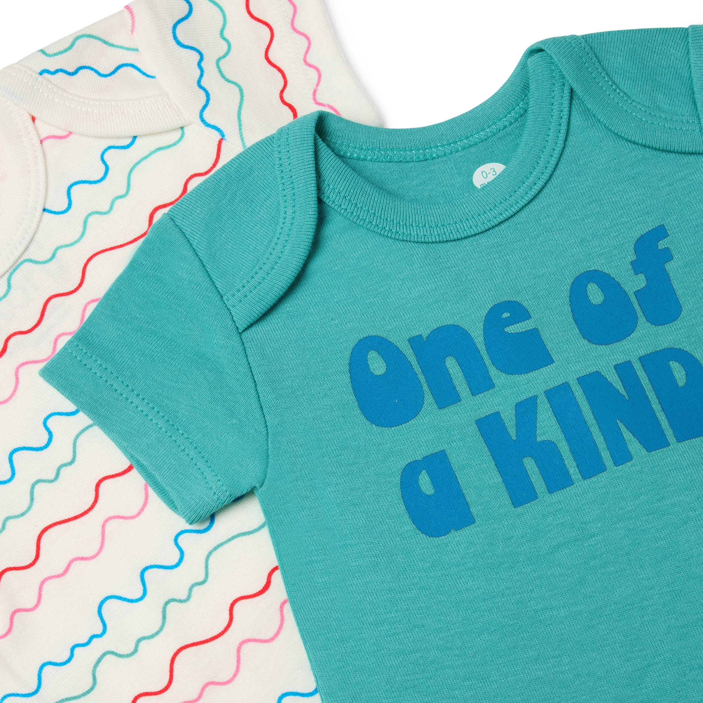 Small Story Organic Cotton Short Sleeve Print Mix Bodysuit (5 Pack) - One Of A Kind, 3-6 M.