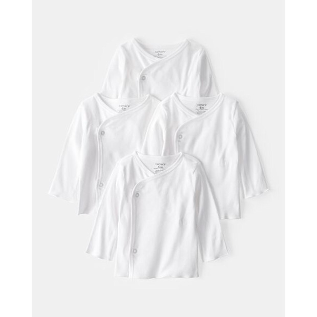 Carter's 4-Pack Side-Snap Tees.