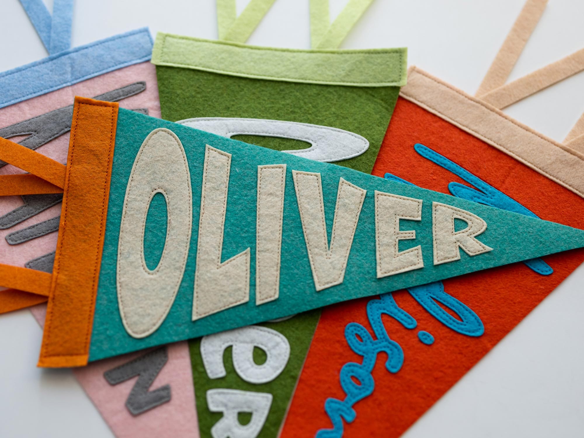 Rosanbella Personalized Name Pennant for Nursery.
