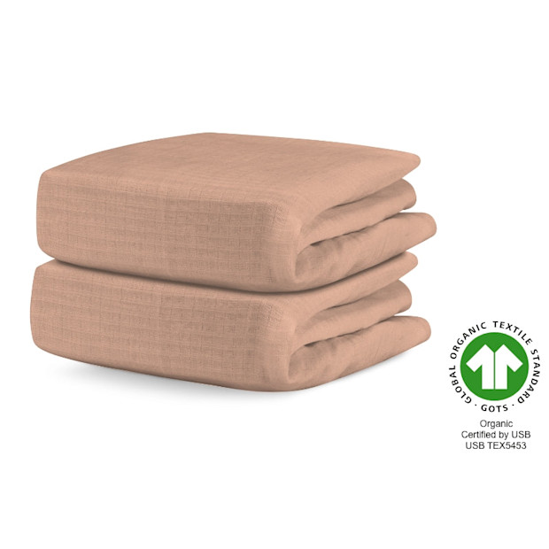 Breathable Organic Fitted Mini Crib Sheets.