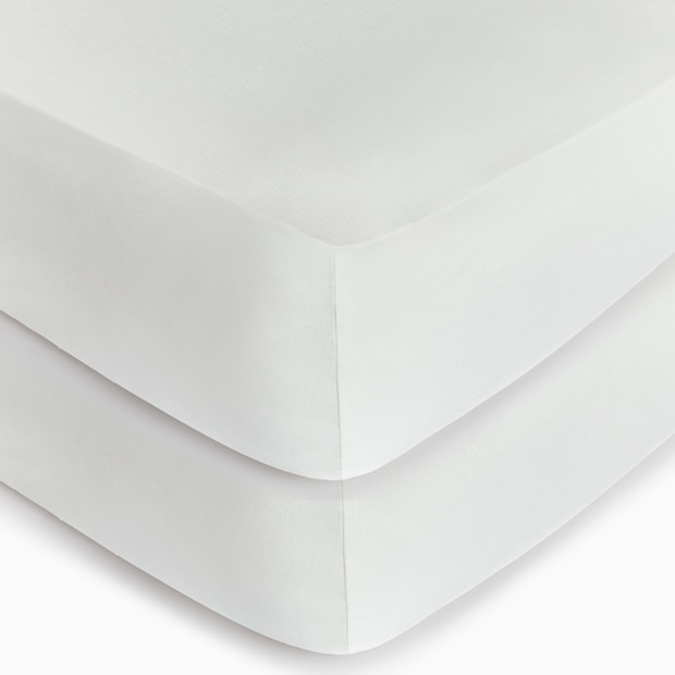 Soundly Percale Organic Crib Sheet Bundle.