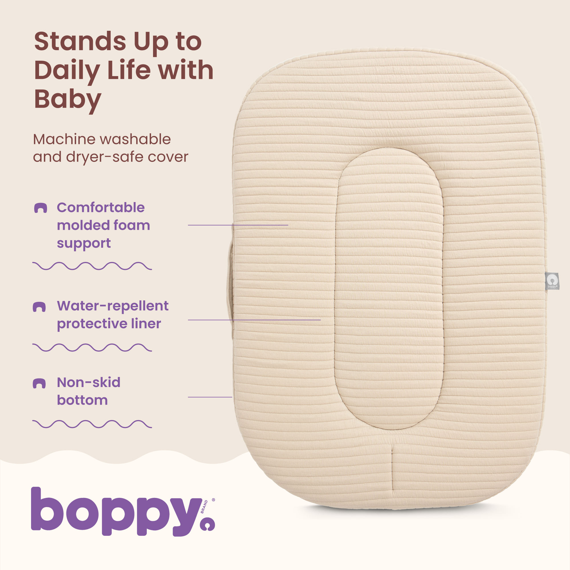 Boppy Playtime Lounger - Oatmeal.