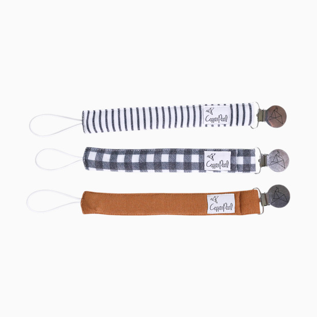 Copper Pearl Binky Clip Set (3 Pack).