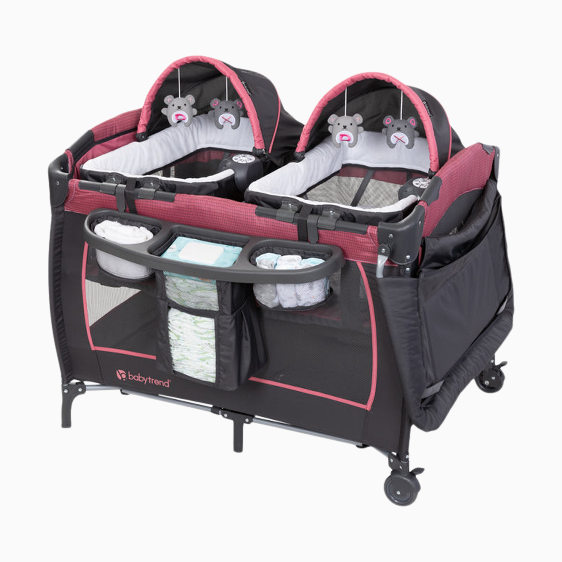 Baby Trend Lil' Snooze Deluxe III for Twins - Cozy Grey | Babylist Shop