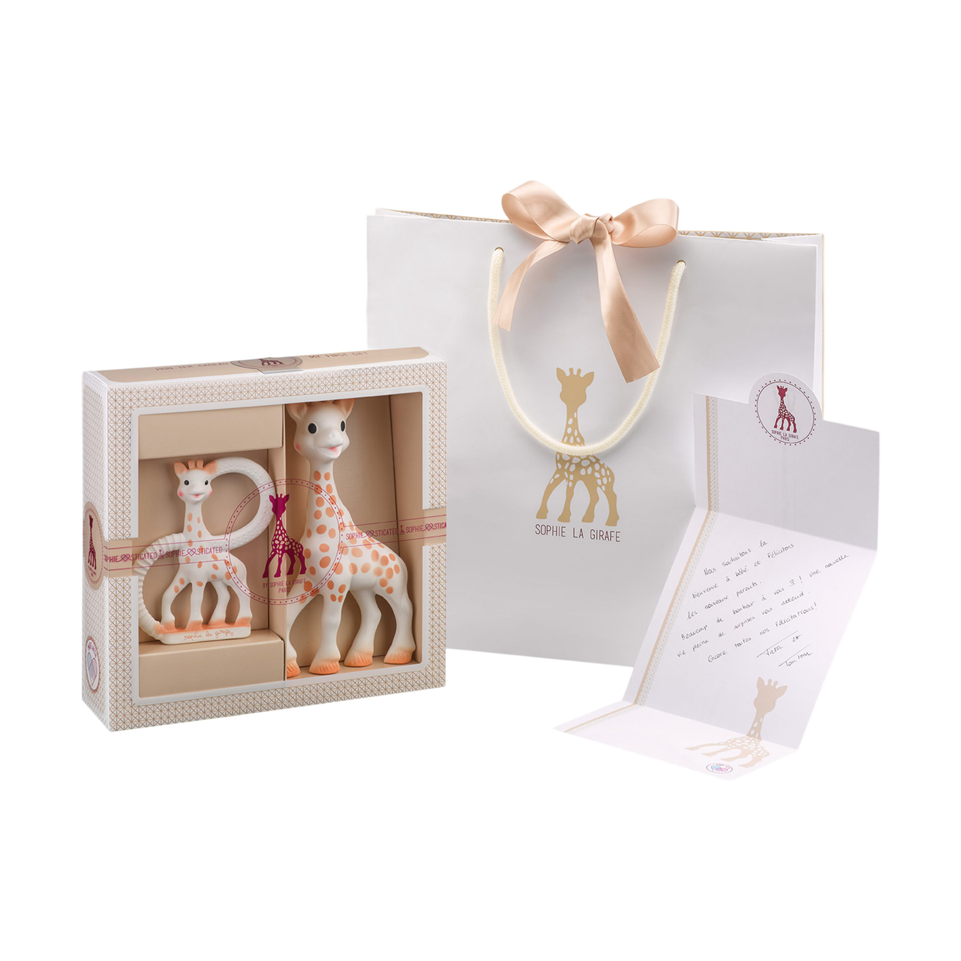 Vulli Sophiesticated Gift Set With Sophie The Giraffe Teether & So'Pure ...