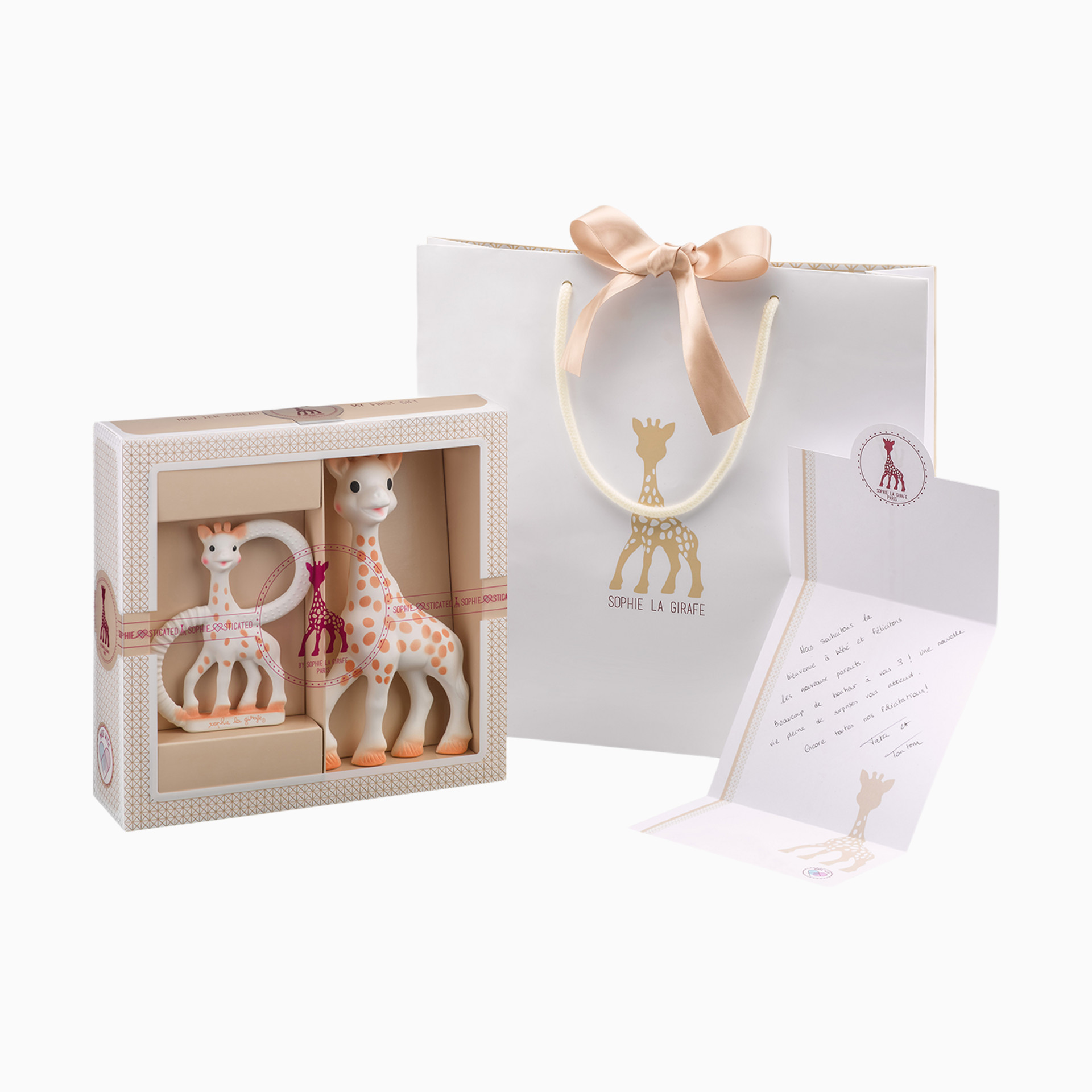 Sophie la girafe 新品未使用 3点セット Vulli Sophiesticated Gift Set with Sophie la Girafe Teether & So