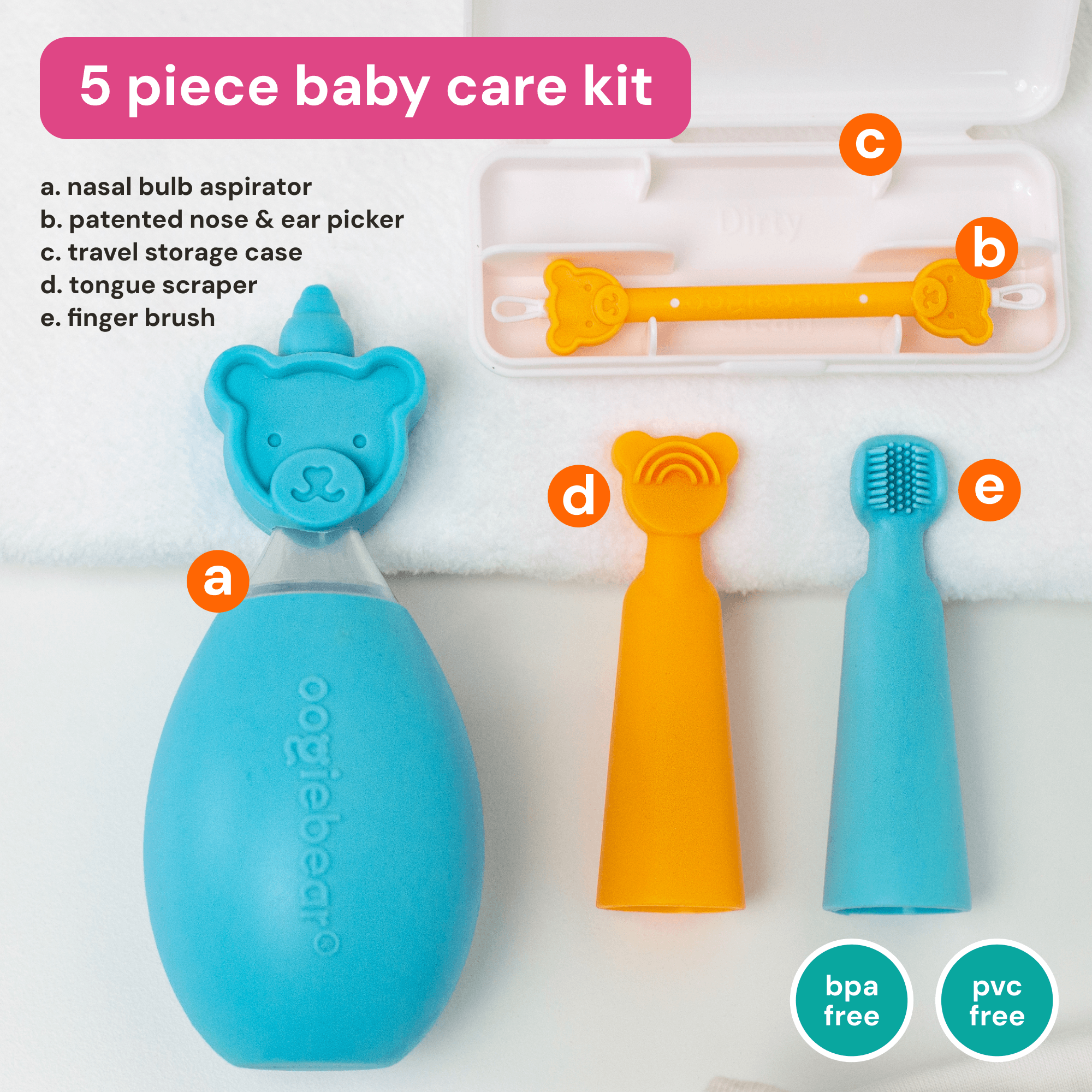 Oogiebear Baby Care Starter Kit - Multi, 5.