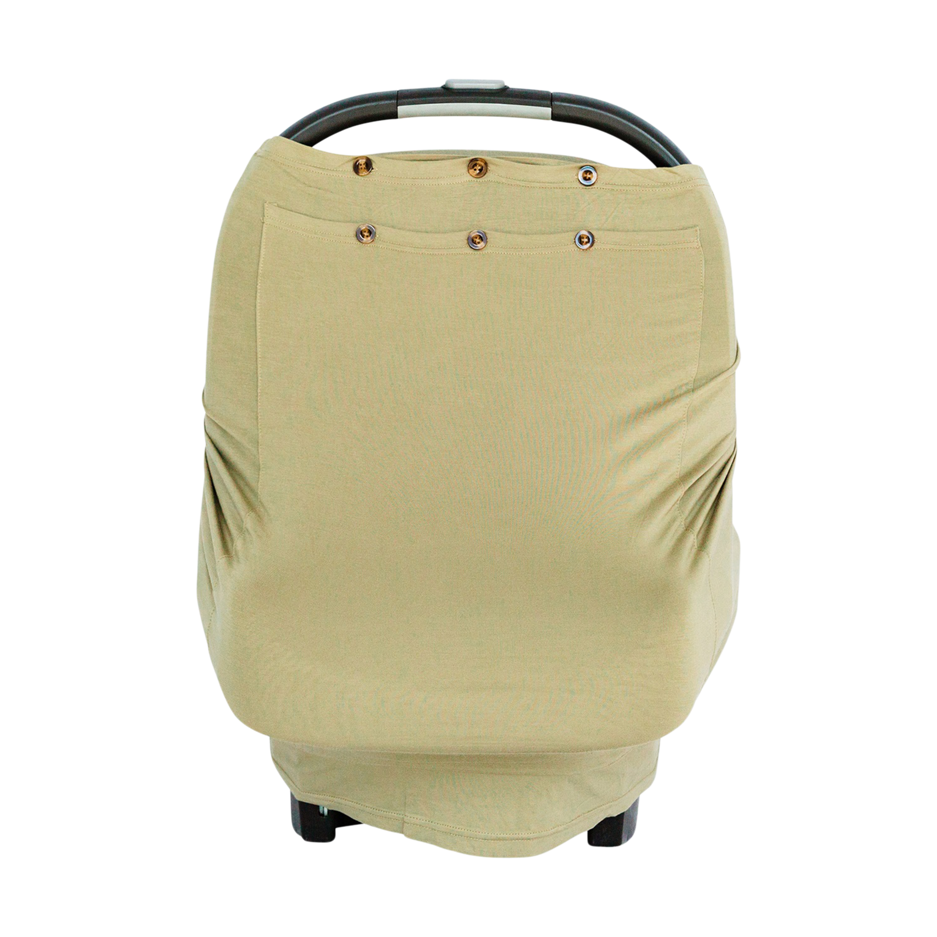 Snuggle Shield LUXE Protection Bamboo Rayon Multi-Use Antimicrobial Air Filtering Infant Cover - Moss Green, Os.
