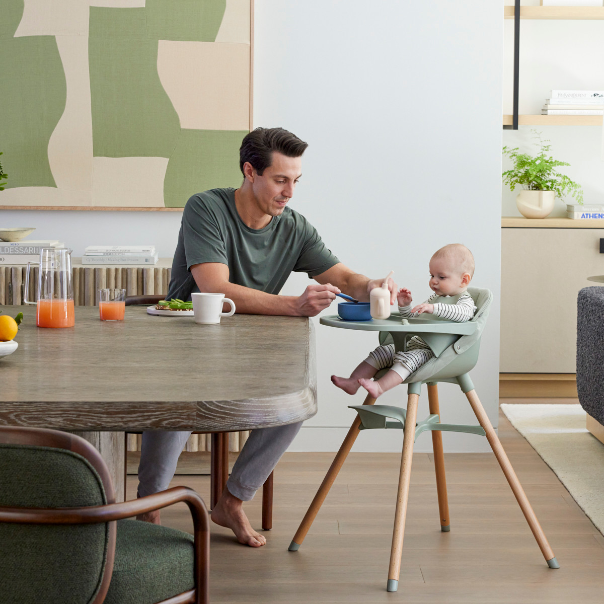 Lalo Chair Seat Cushion - Sage.