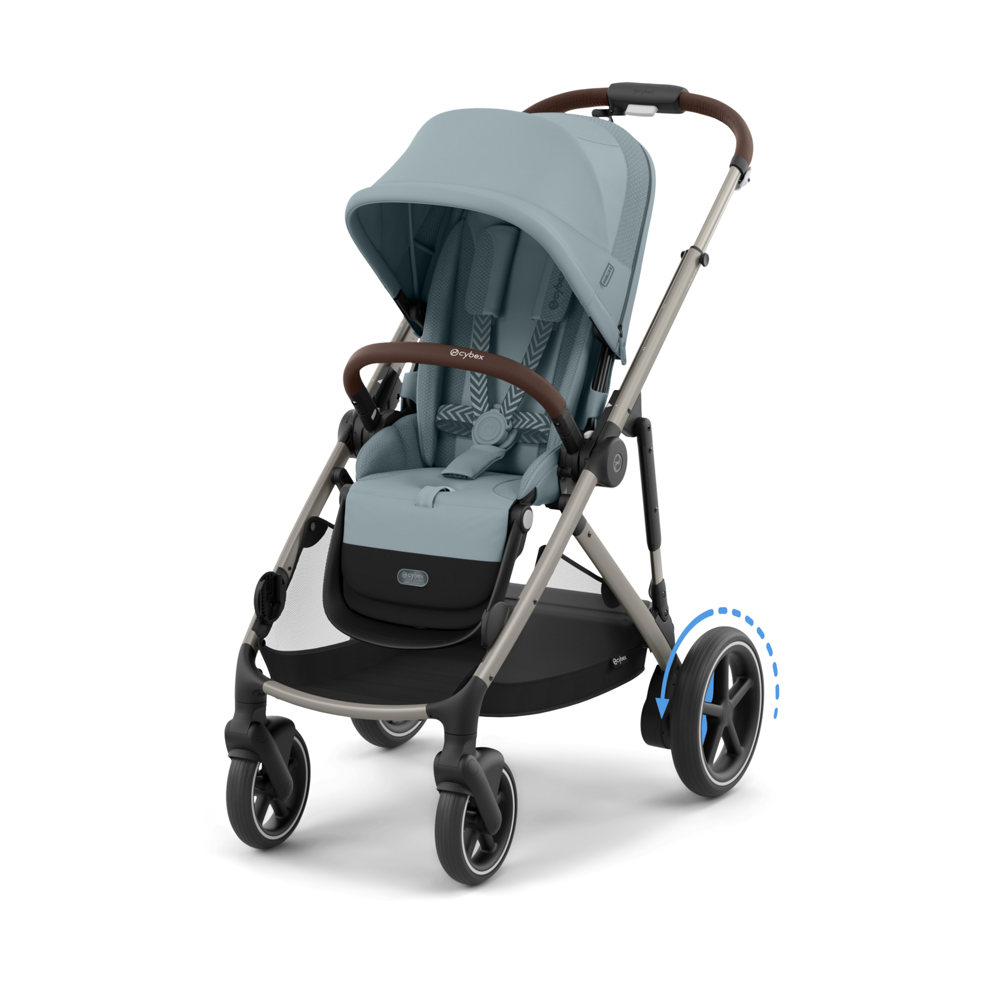 Thumbnail of Taupe Frame/Stormy Blue Seat