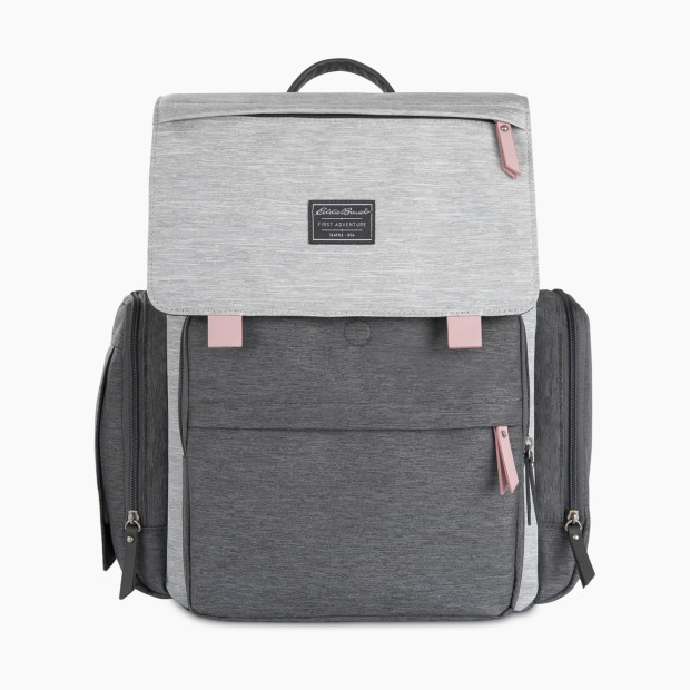 Eddie Bauer Cascade Diaper Bag Backpack - Dark Grey/Light Grey.