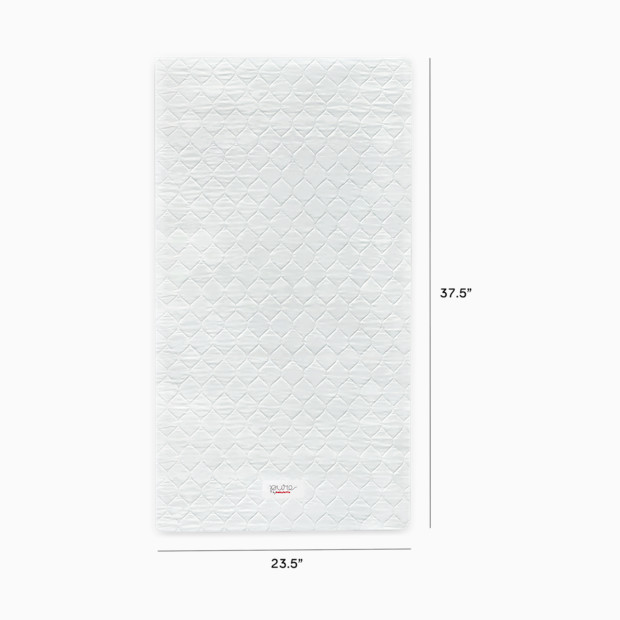 babyletto Mini Crib Size Pure Core Mattress with Hybrid Waterproof Cover.