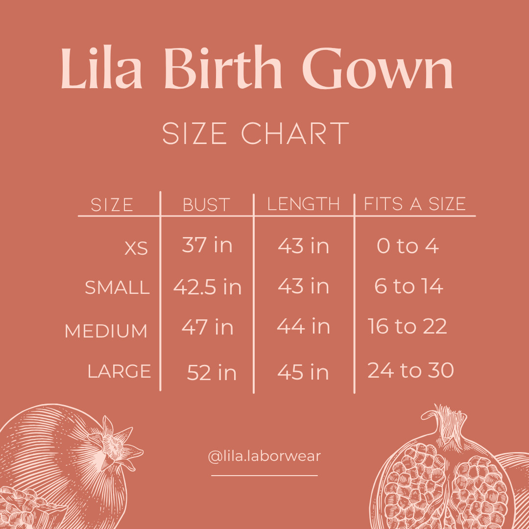 Lila Maternity Lila Labor & Postpartum Gown - Black, Small.