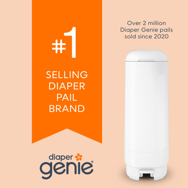 Diaper Genie Easy Roll Refill Bags (Compatible with Signature and Platinum pails) - Blue, Unscented, 30.