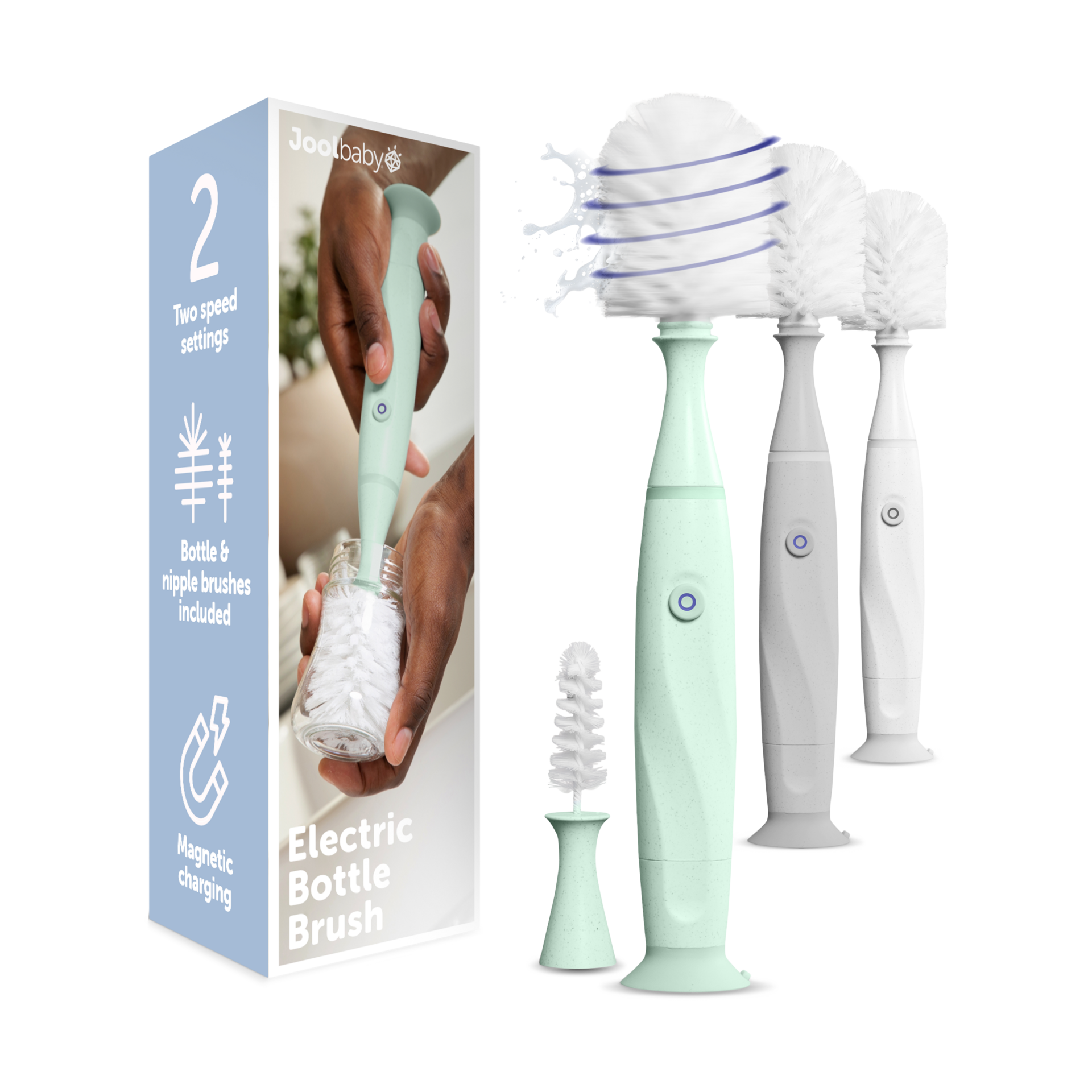 Jool Baby Electric Bottle Brush Cleaner - Aqua.