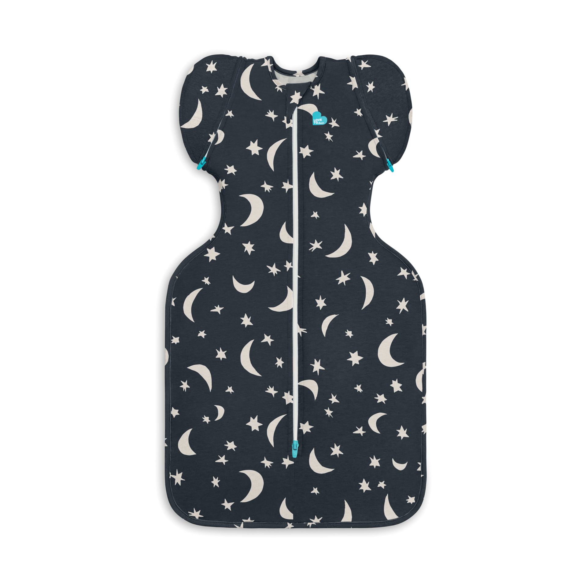 Love to Dream Swaddle Up Transition Bag Original 1.0 TOG - Black -Big Sky, Medium.