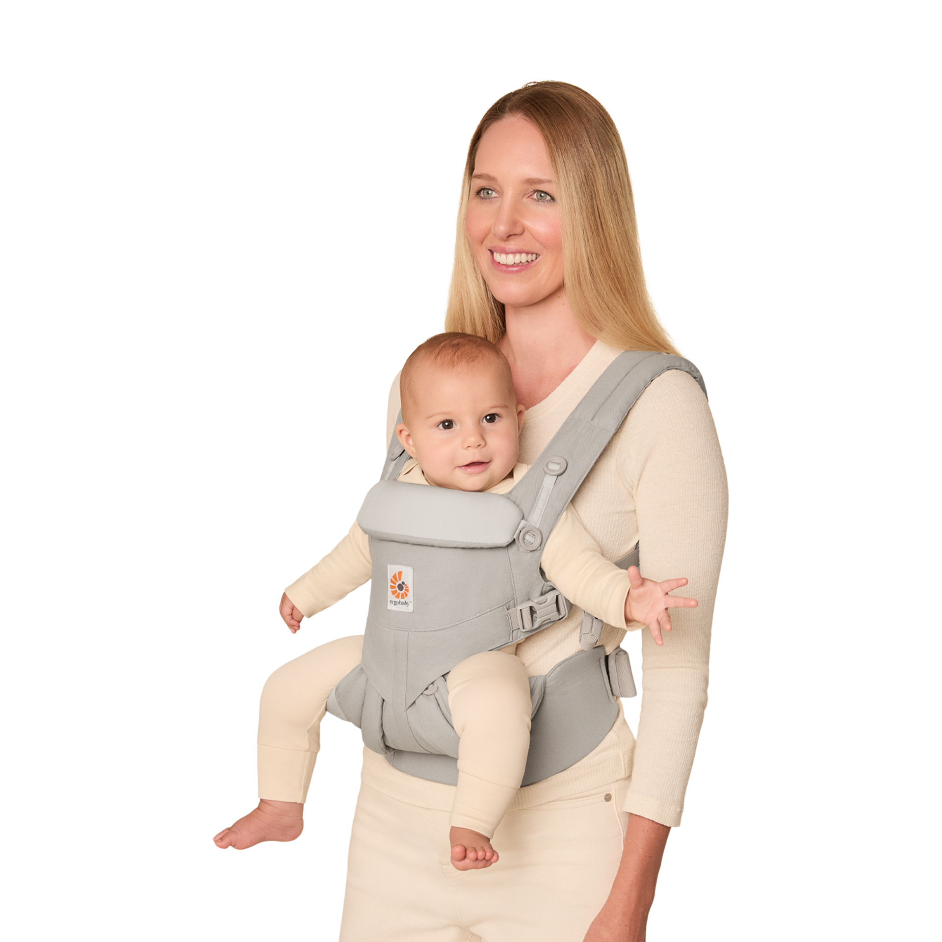 Ergobaby Omni Classic Carrier - Pearl Gray Cotton.