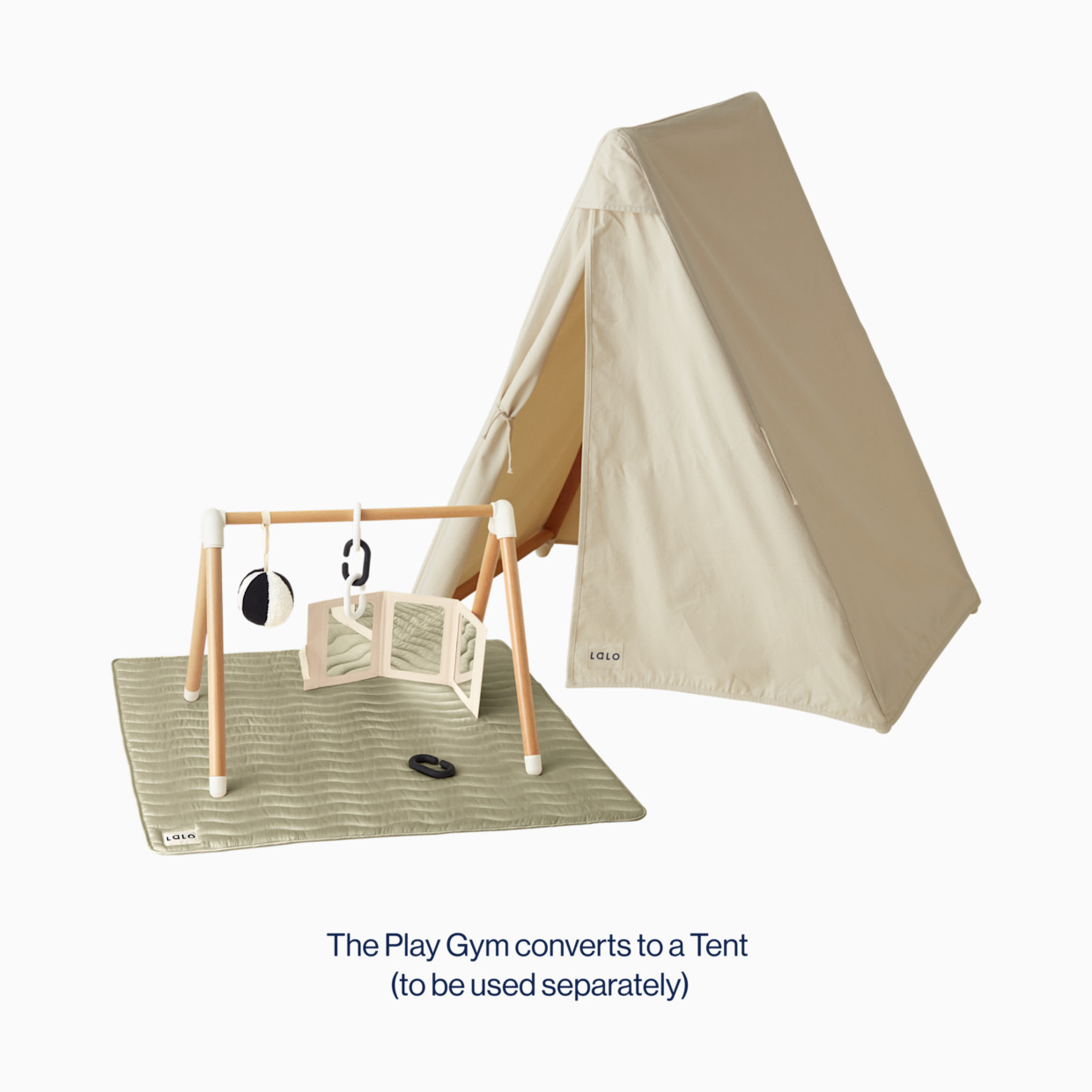 Lalo The Play Gym + Tent Kit - Sage.