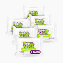 Baby Wipes Unscented by Boogie Wipes, Wet Wipes for Face, Hand, Body & Nose, Made with Vitamin E, Aloe, Chamomile and Natural Saline, 30 Count, Pack of 6