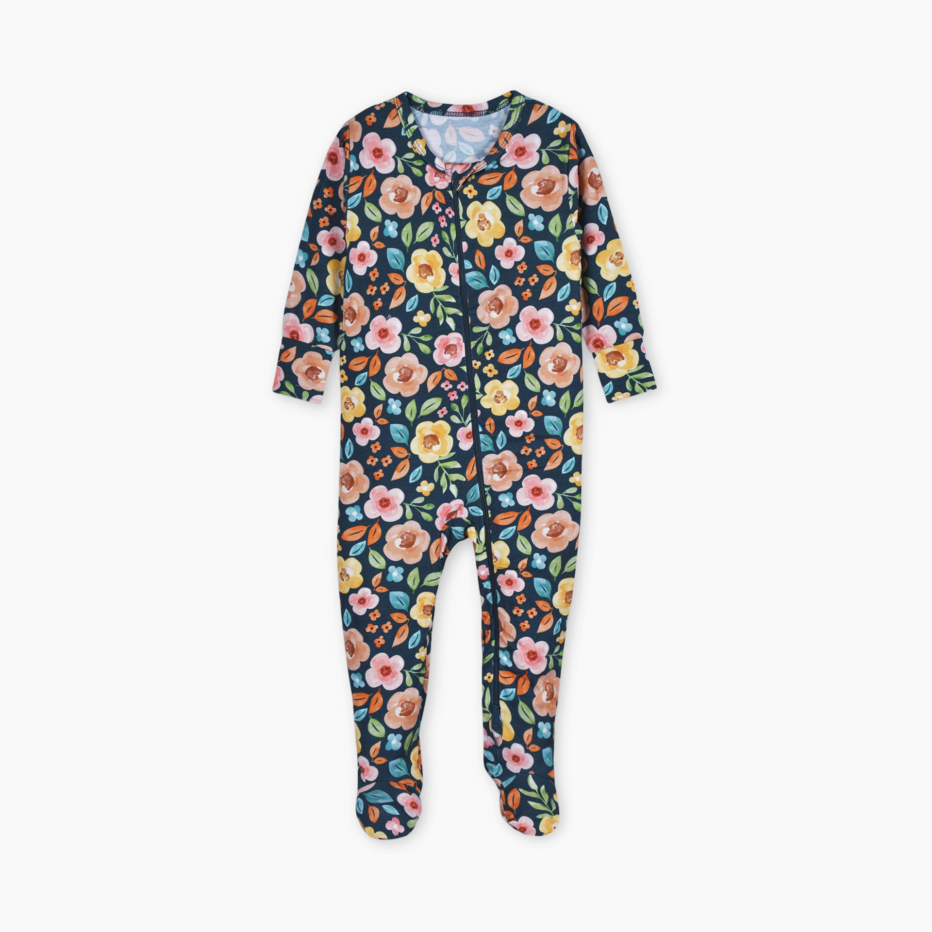 Gerber Baby and Toddler Boys' Buttery-Soft Snug Fit Footed Pajamas - Alphabet Soup - 0-3 Months