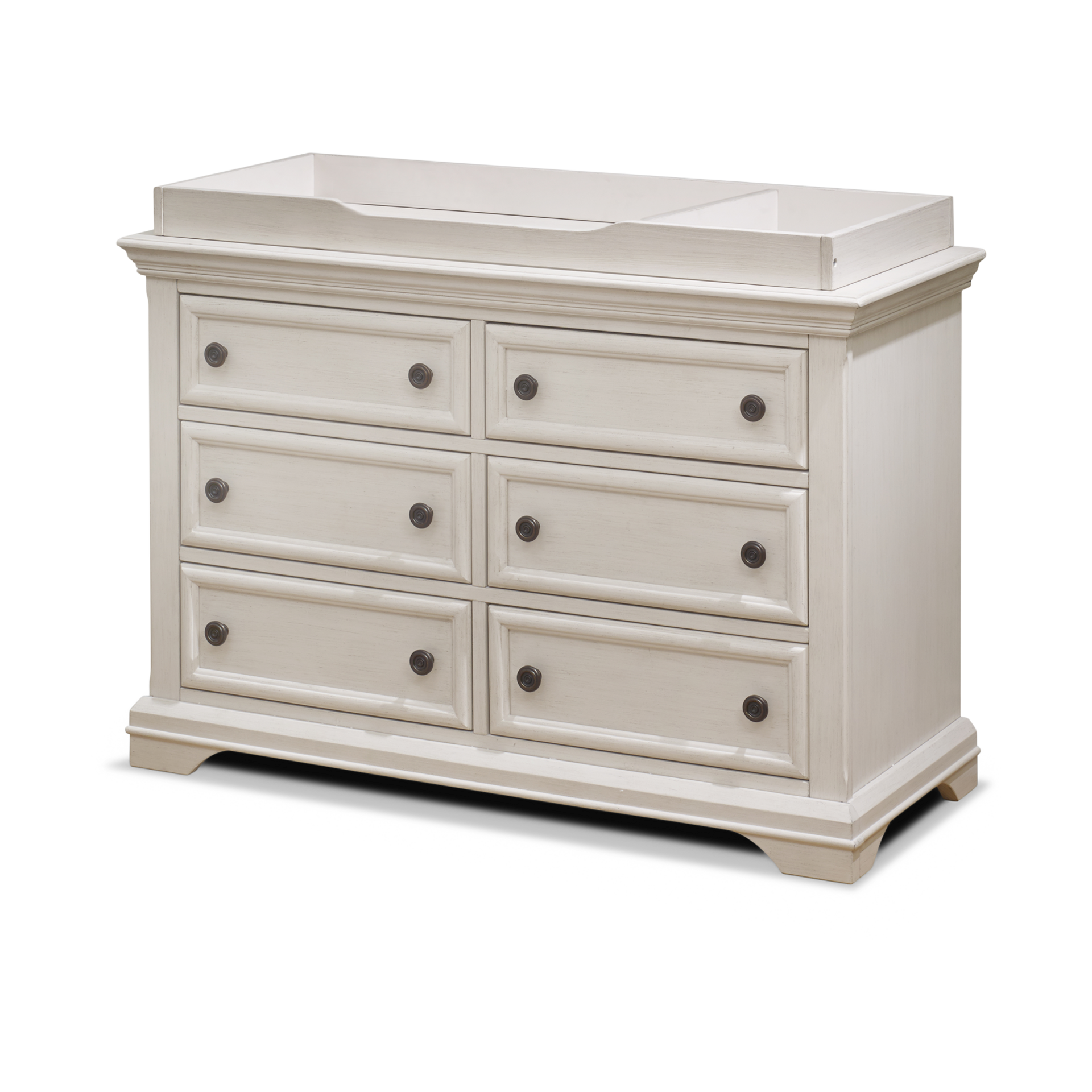 Sorelle Topper for Double Dresser - Brushed Ivory, 46 X 18 X 3.