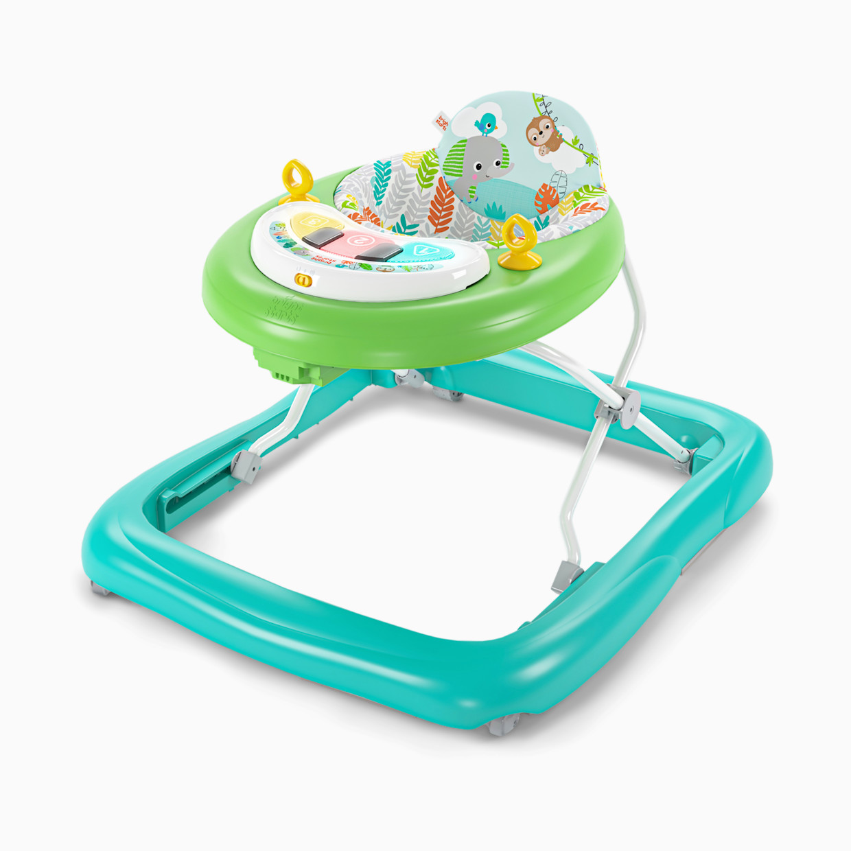 Bright Starts Tiny Trek 2-in-1 Baby Activity Walker, Jungle Vines - Jungle Vines.