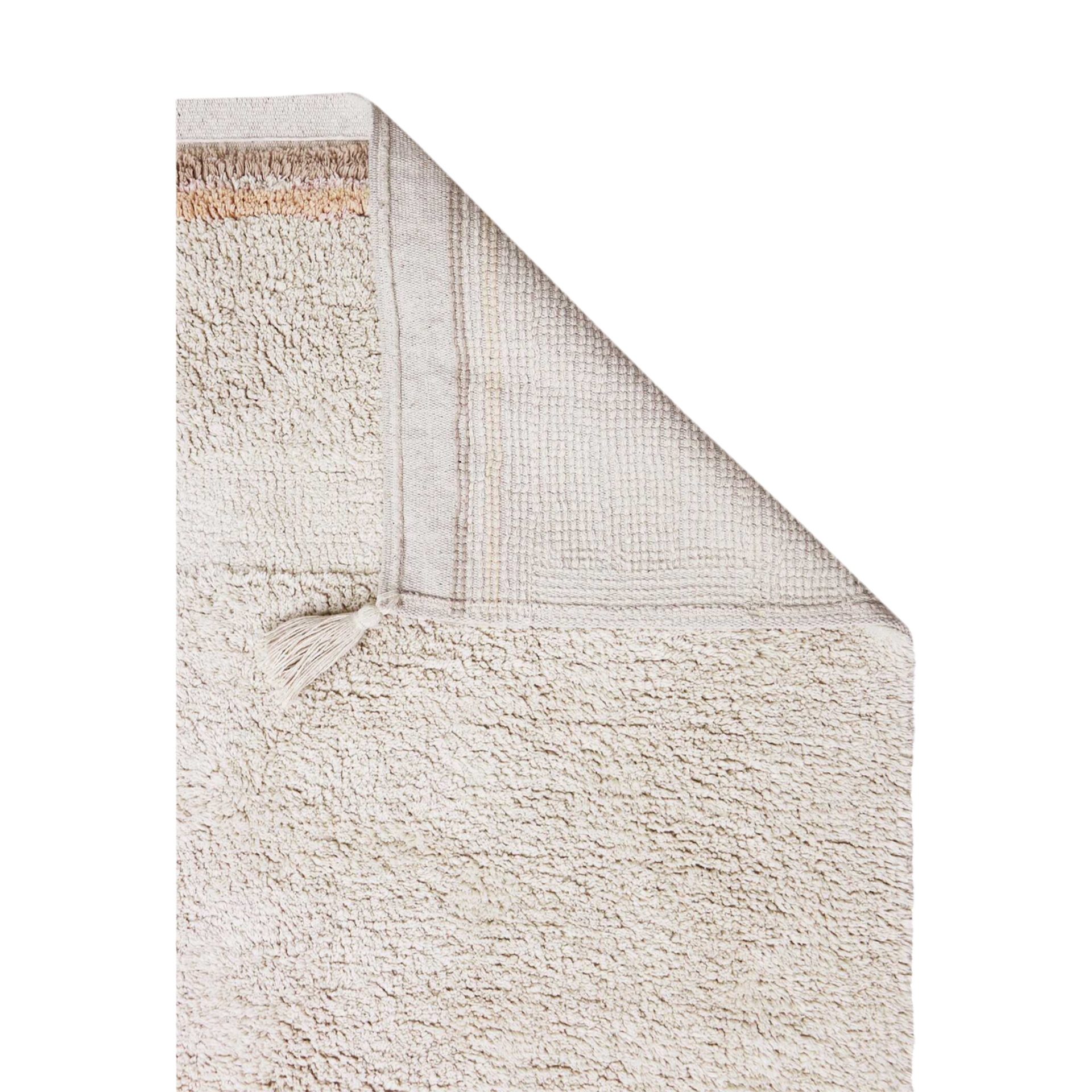 Lorena Canals Bloom Washable Rug - Natural, 5' 7" X 7' 10".