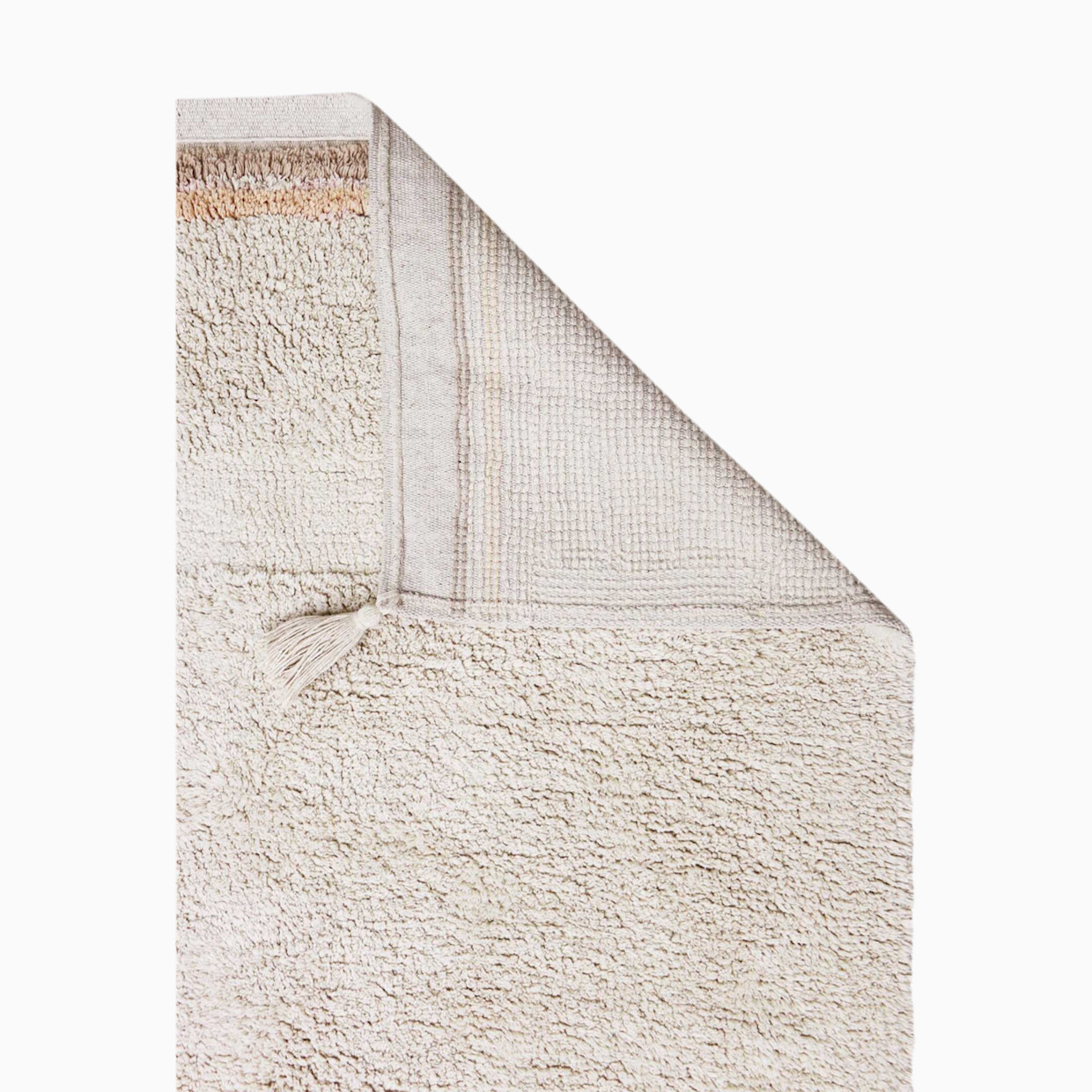 Lorena Canals Bloom Washable Rug - Natural, 5' 7" X 7' 10".