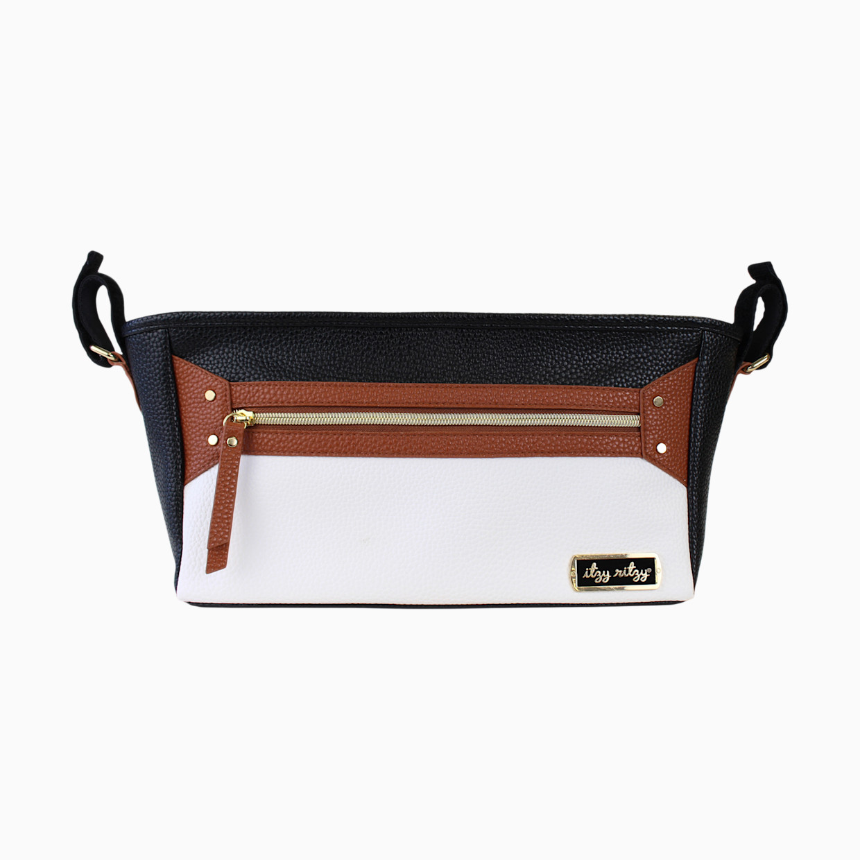 Itzy Ritzy Stroller Caddy - Black & Brown.