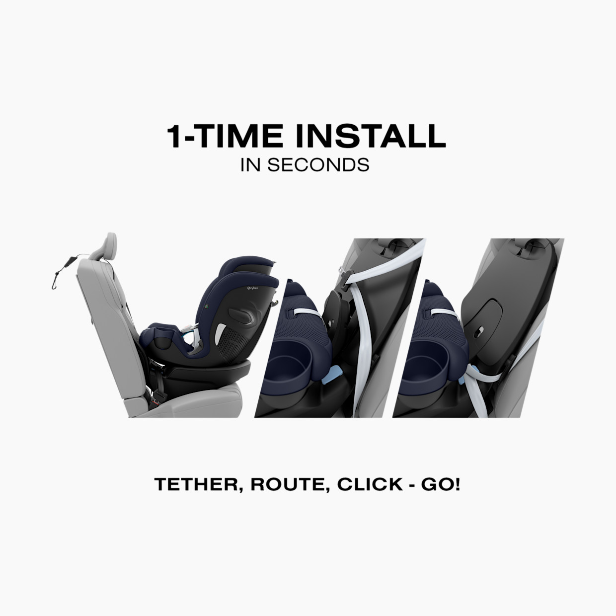 Cybex Callisto G 360° Rotating All-in-One Convertible Car Seat - Ocean Blue.