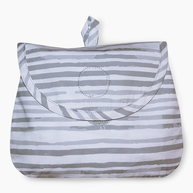Boppy Nursing Cover for Breastfeeding - Gray Watercolor Stripes.