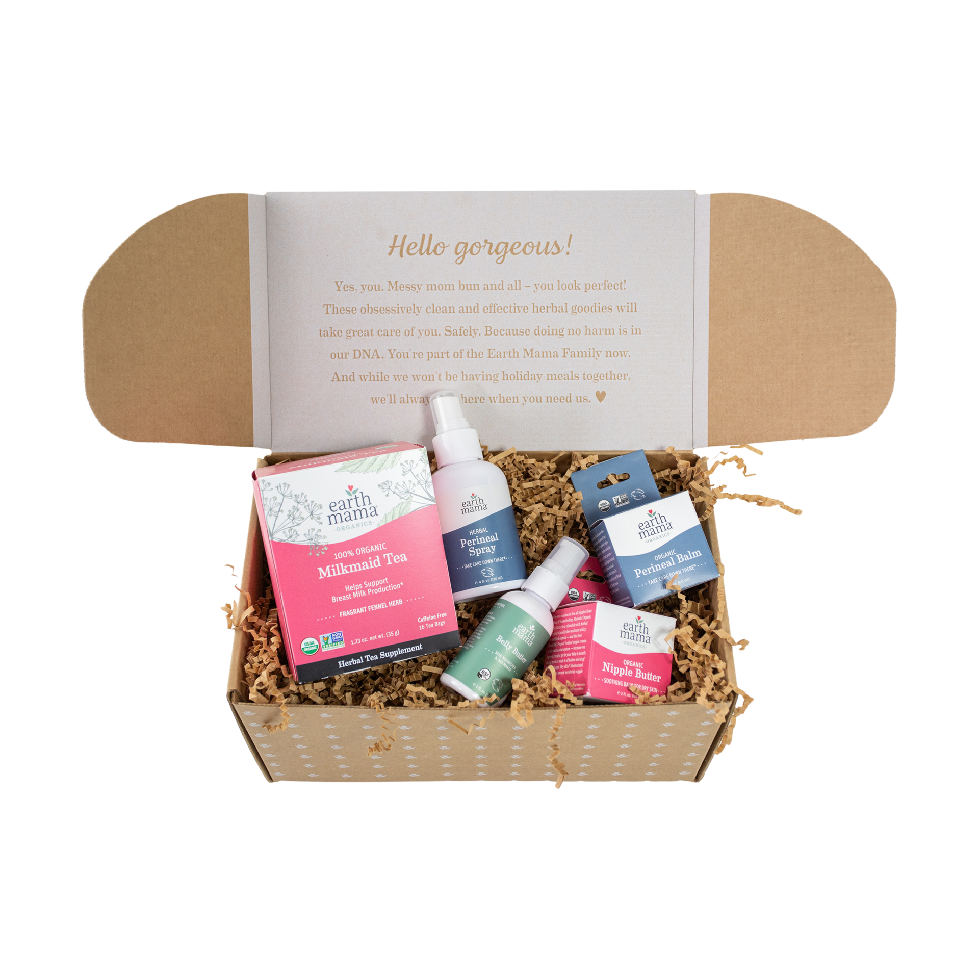 Earth Mama Postpartum Recovery & Breastfeeding Gift Box.