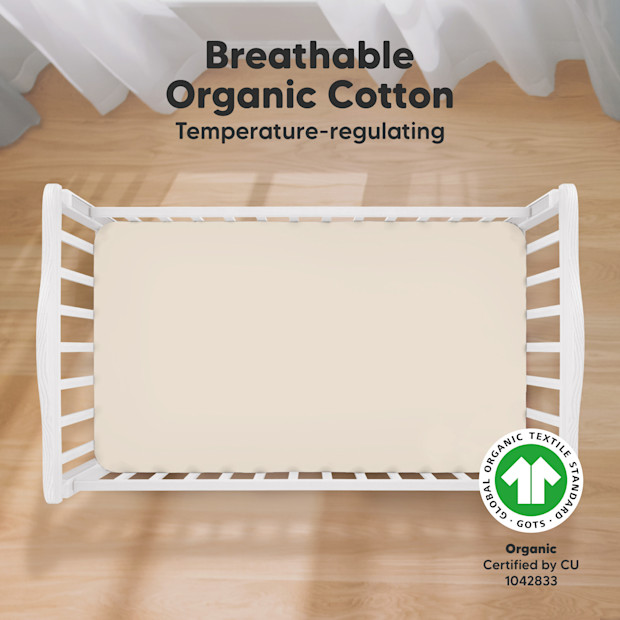 KeaBabies 2-Pack Soothe Fitted Crib Sheets.