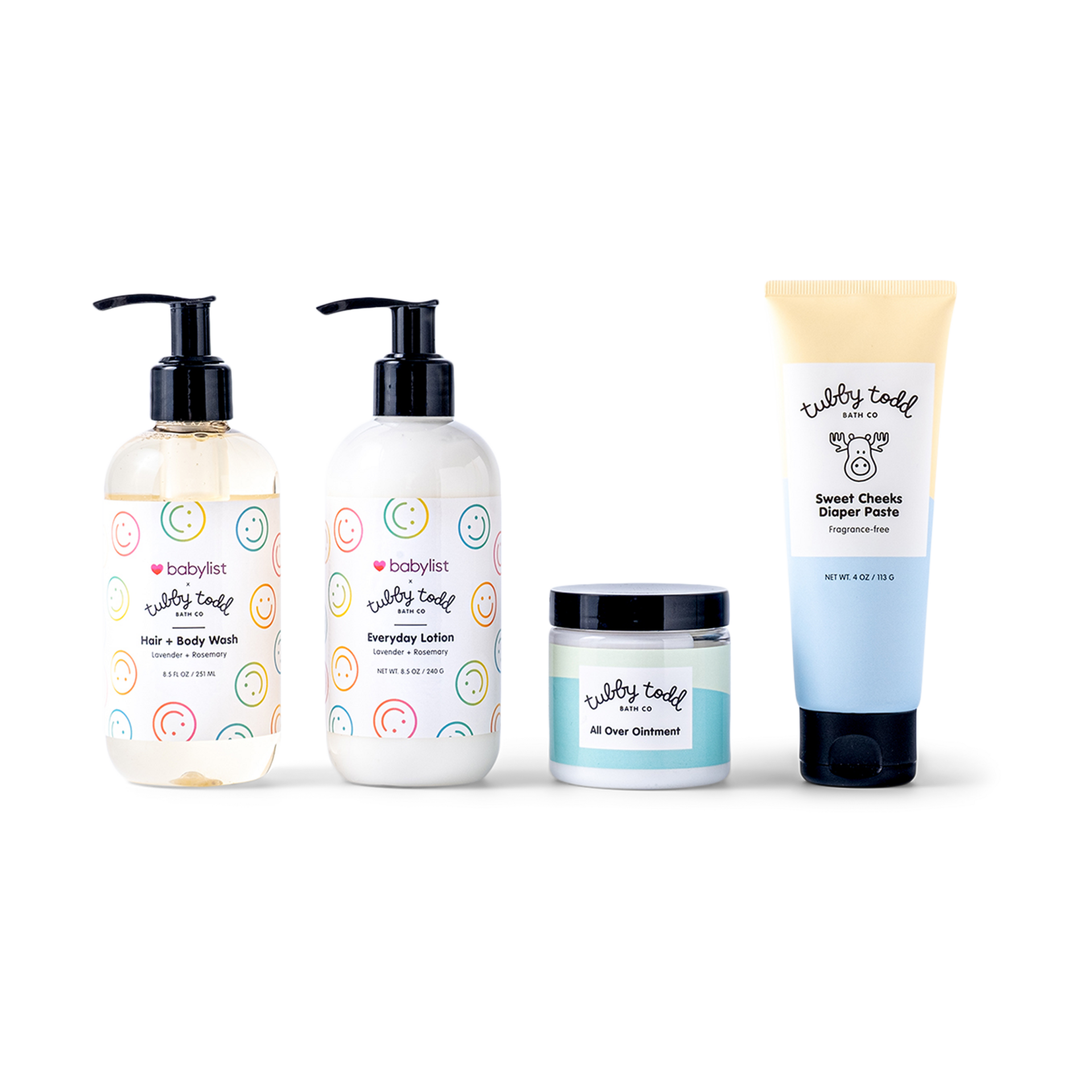 Tubby Todd Tubby Todd x Babylist Baby's First Year Skincare Gift Set - Lavender + Rosemary.