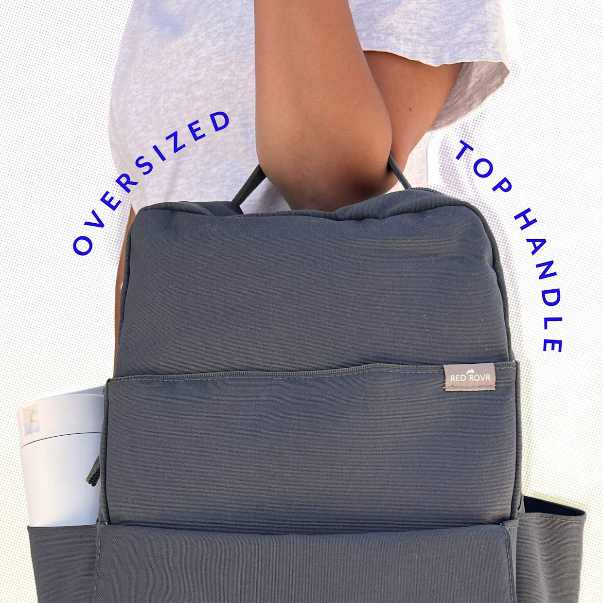 Little Unicorn Red Rovr Roo Lightweight Backpack Diaper Bag - Charcoal.