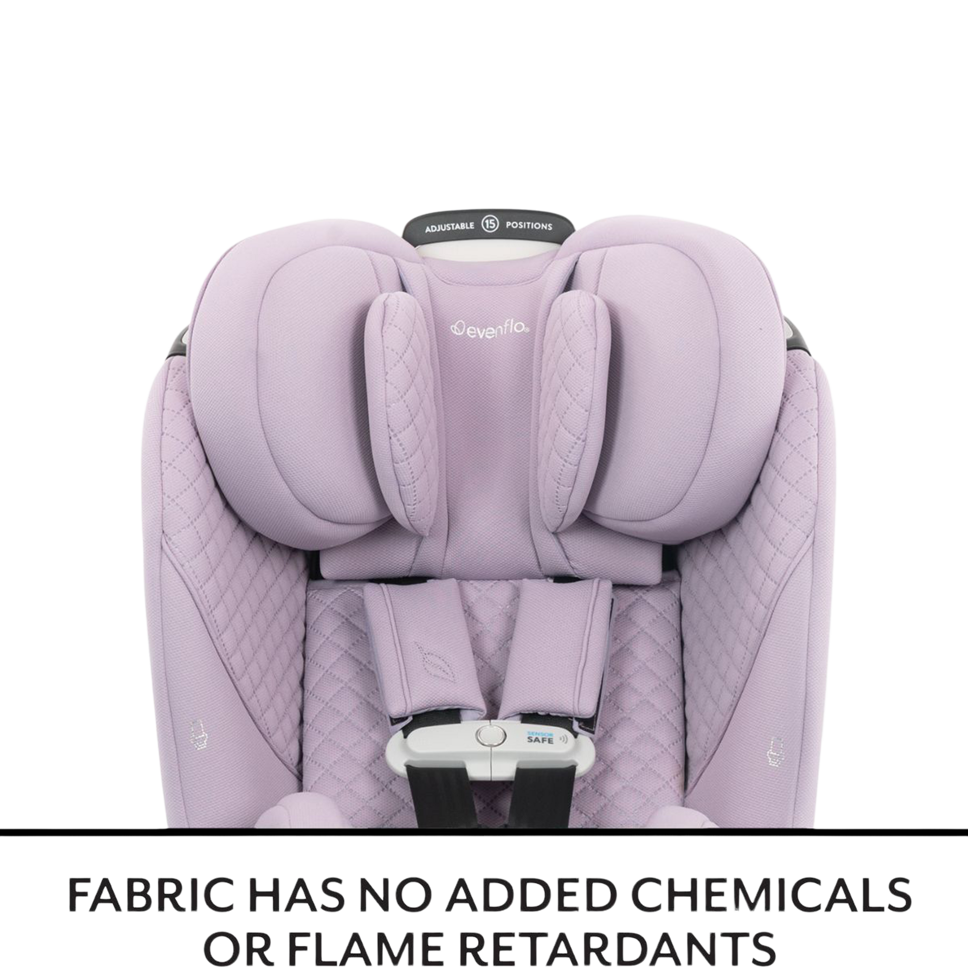 Evenflo Revolve360 Slim 2-in-1 Rotational Car Seat with Green & Gentle Fabric - Agate.