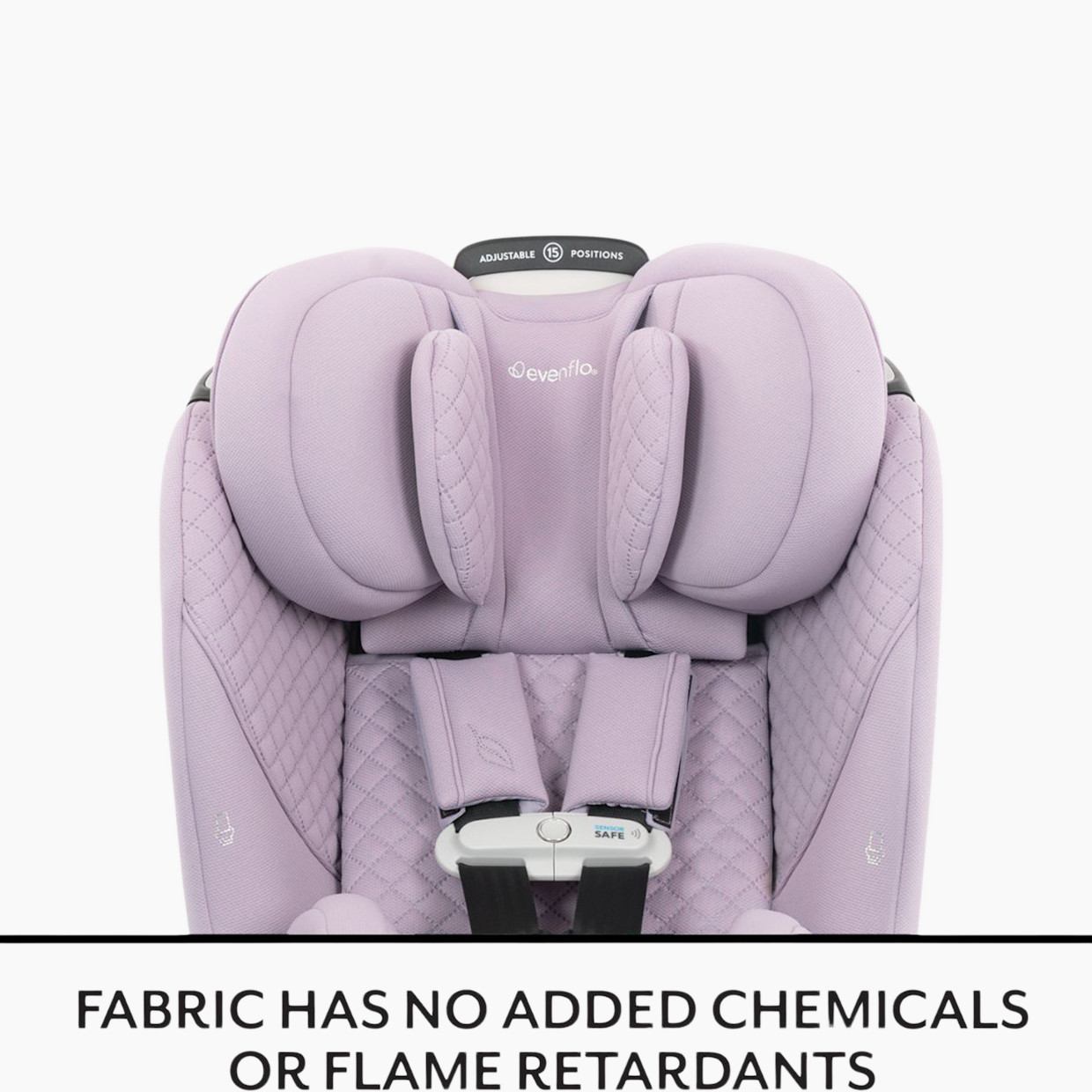 Evenflo Revolve360 Slim 2-in-1 Rotational Car Seat with Green & Gentle Fabric - Agate.