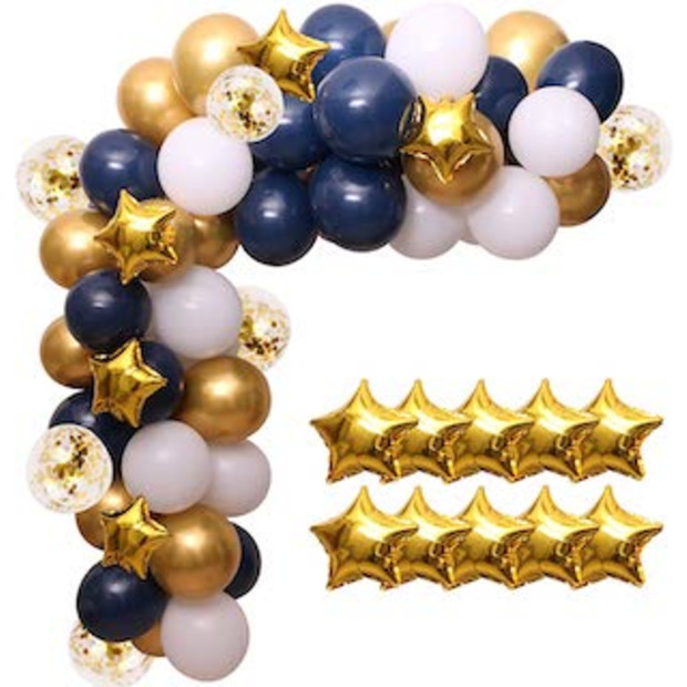 Navy and Gold Balloon Kit.