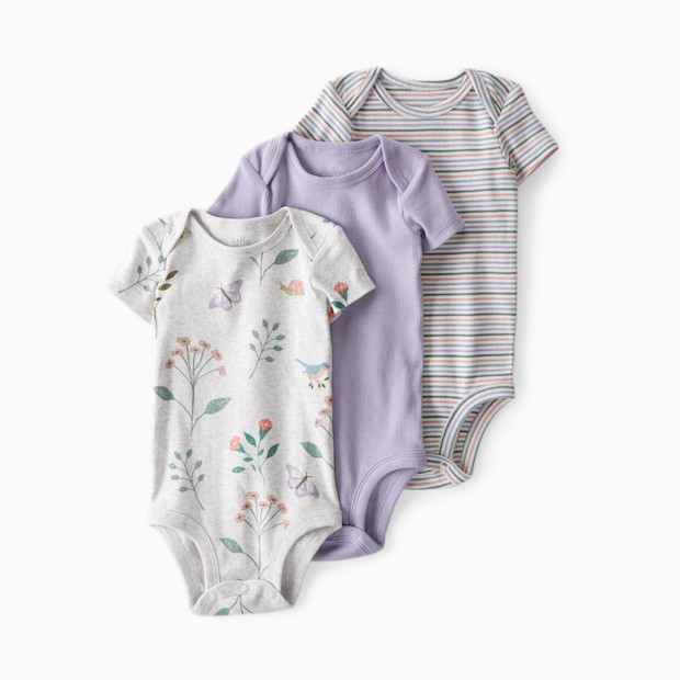 Carter's Little Planet 3-Pack Organic Cotton Rib Bodysuits.