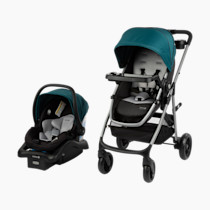 Safety 1st Grow and Go Flex 8-in-1 Car Seat Stroller Combo, Baby Stroller Travel Systems for Infants 4-30 lbs, Stroller and Carseat Combo Set, Forest Tide