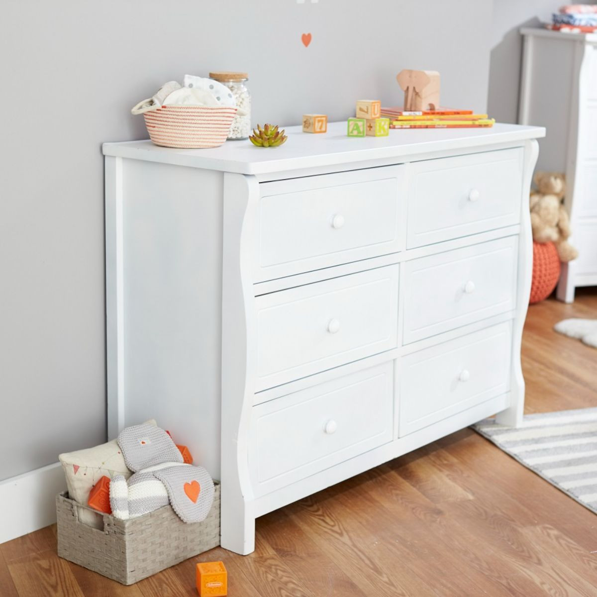 Sorelle Princeton Elite Double Dresser - White.